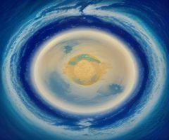 国际影视分区缩略图，多国旗元素与地球轮廓拼贴呈现国际化视觉